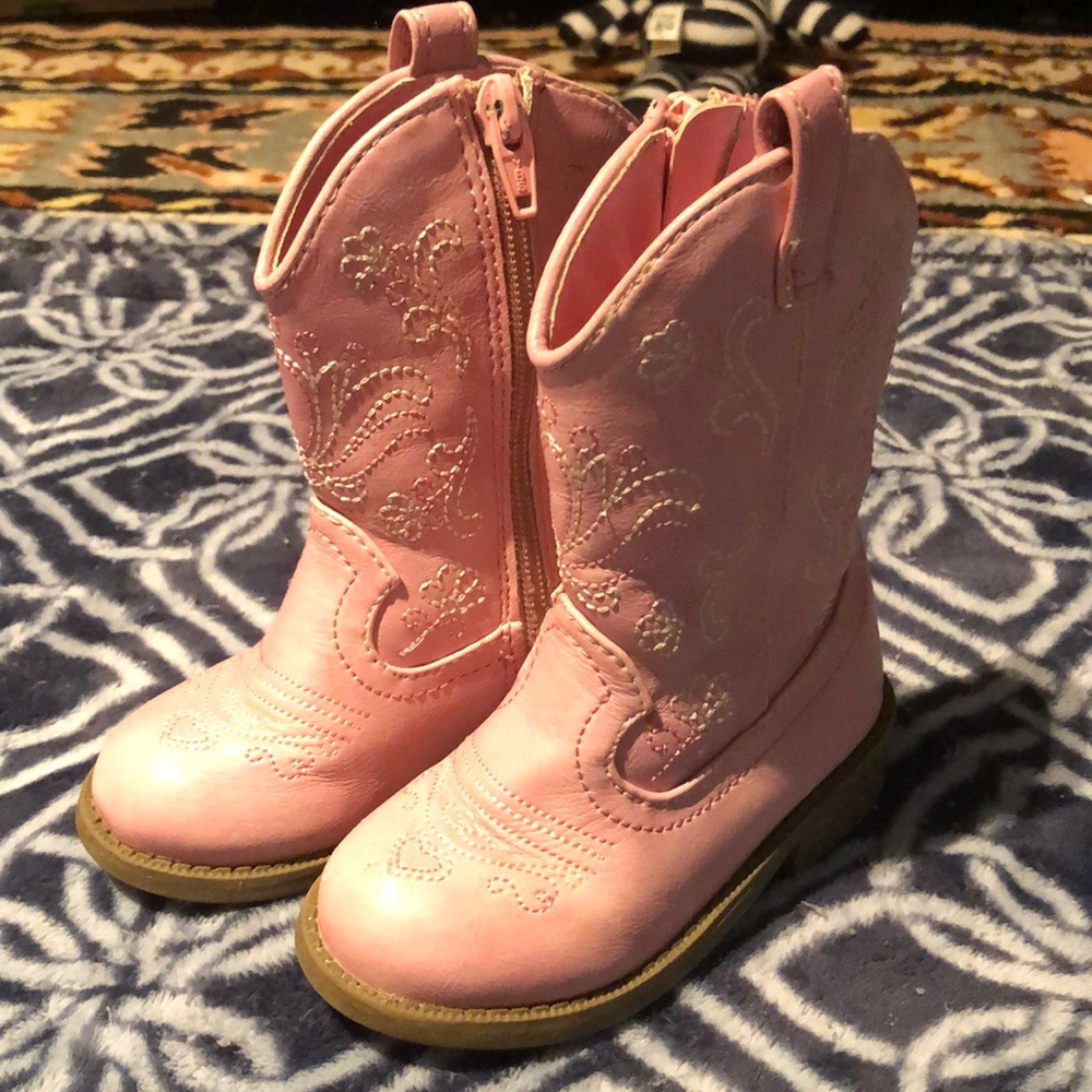 Pink boots